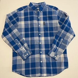 Columbia Shirt White Blue Button Up Super Tamiami Fishing PFG Men’s Sz M